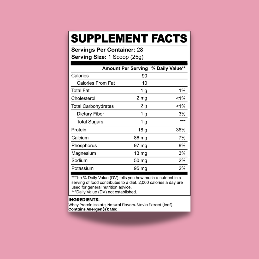 100% Whey Protein Isolate | Brownie a la Mode Flavor