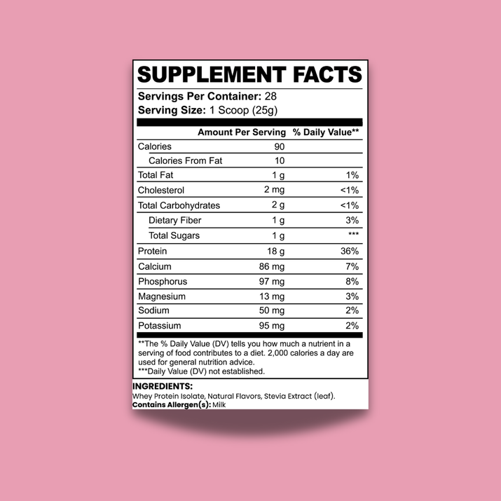 100% Whey Protein Isolate | Brownie a la Mode Flavor