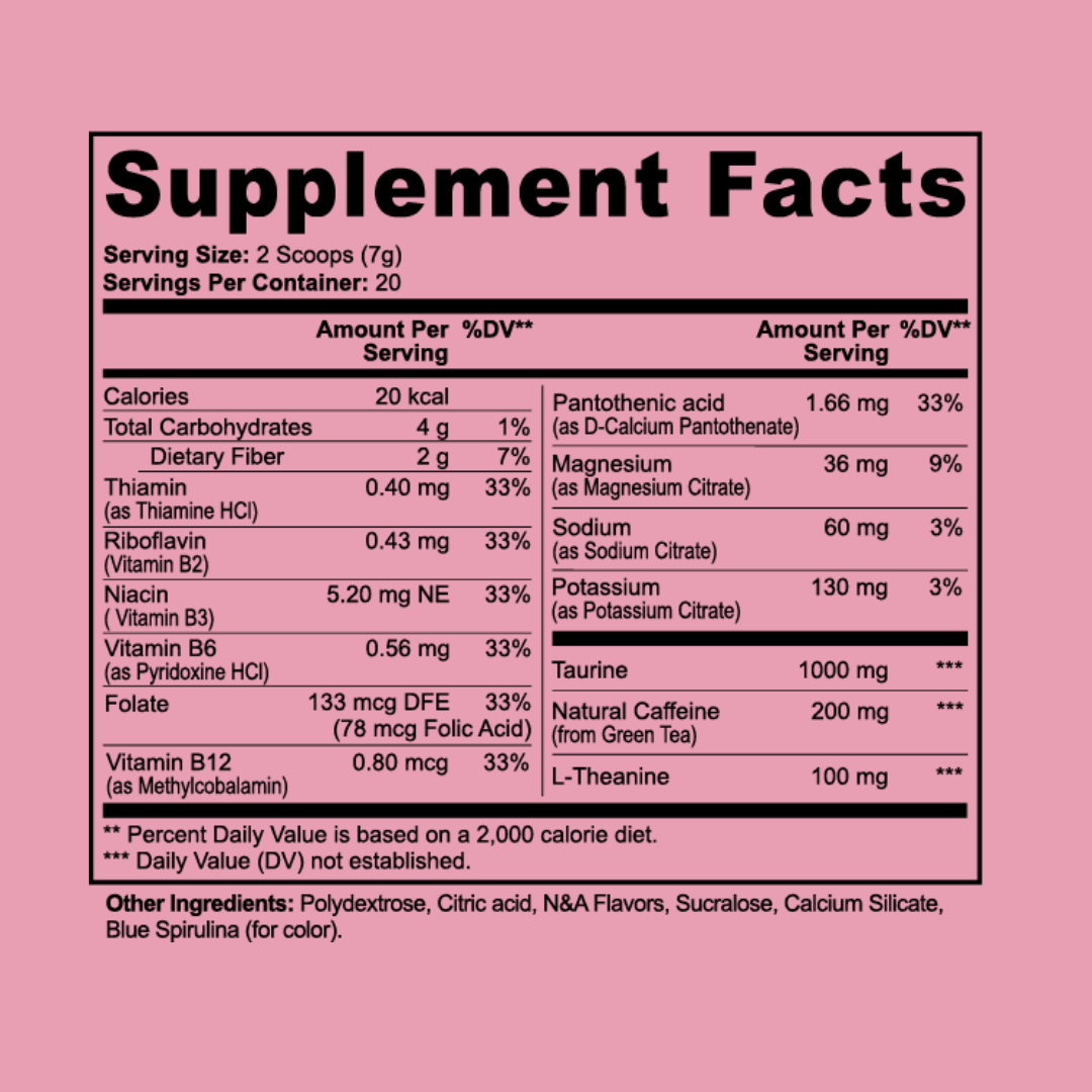 THICK Energy (Pre-Workout) | Cotton Candy Crush Flavor