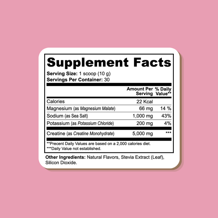 Creatine + Electrolyte Performance Elixir | Lemonade Flavor